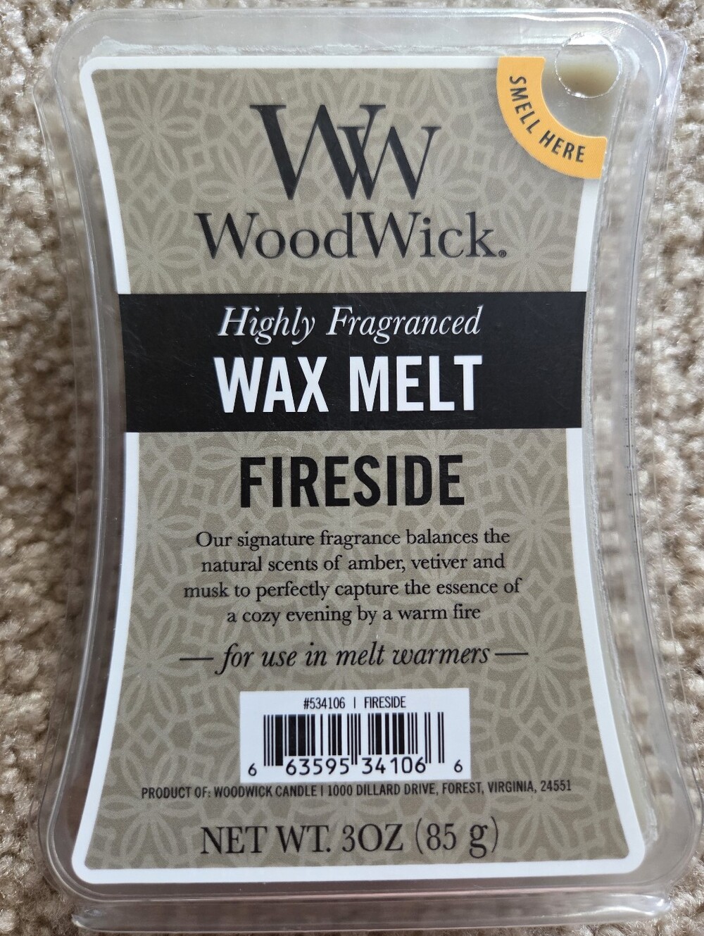 WoodWick Fireside Wax Melt Brand New Highly Fragrances
